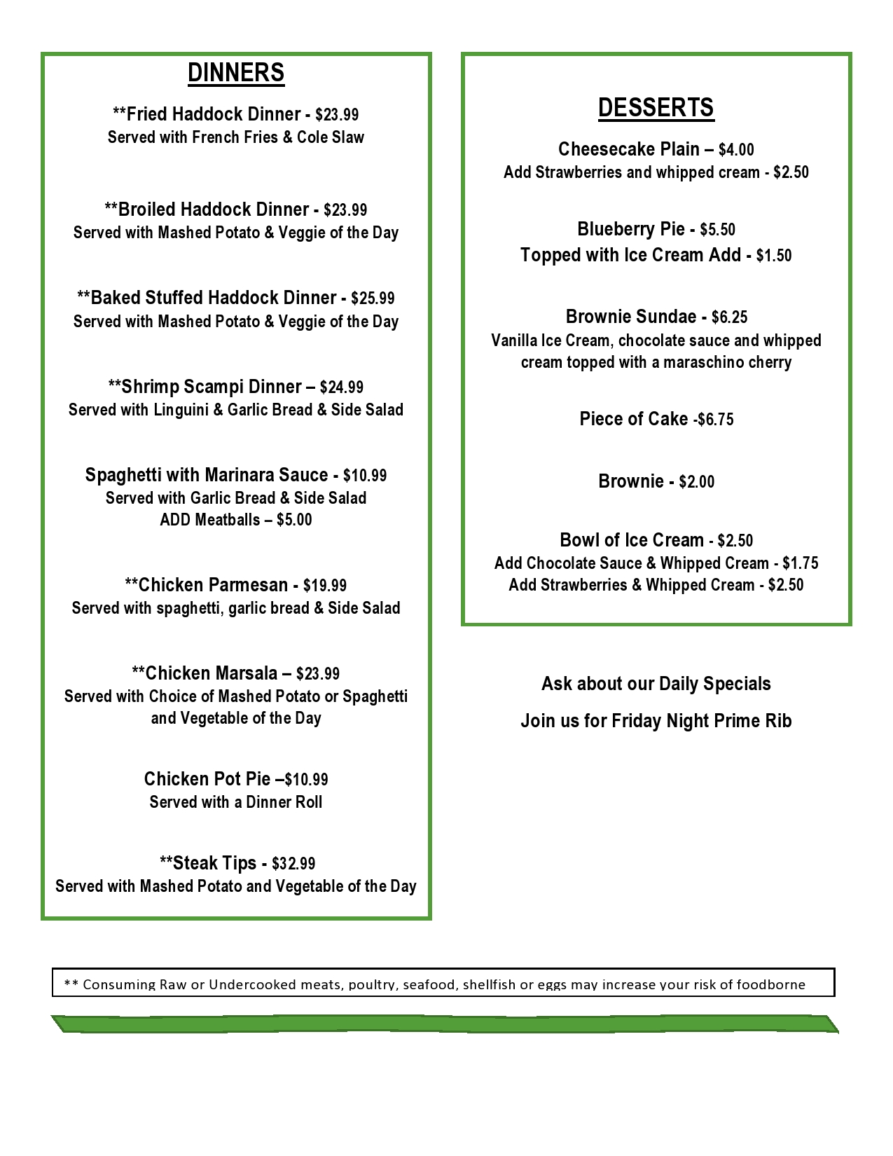 Lunch menu · 3